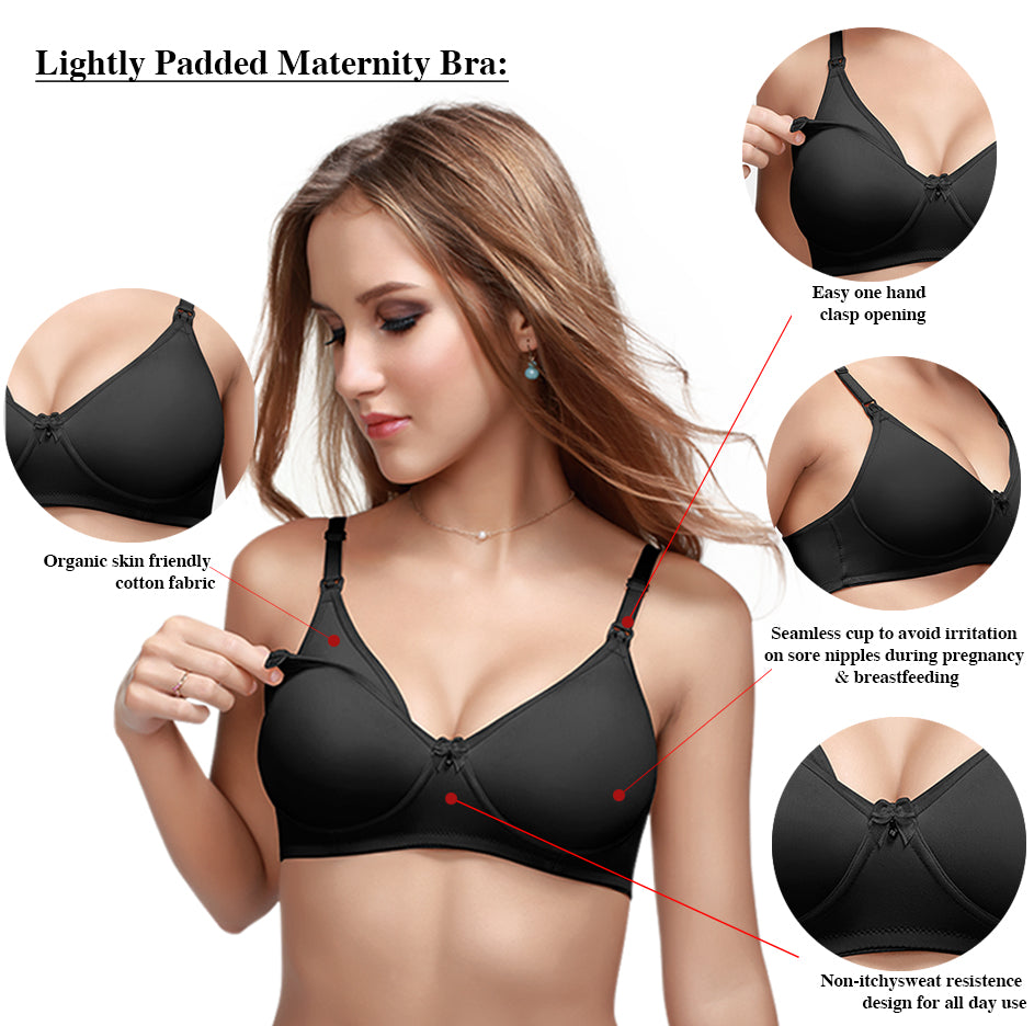Medium Coverage Padded Polyester Maternity Bra | DB 570