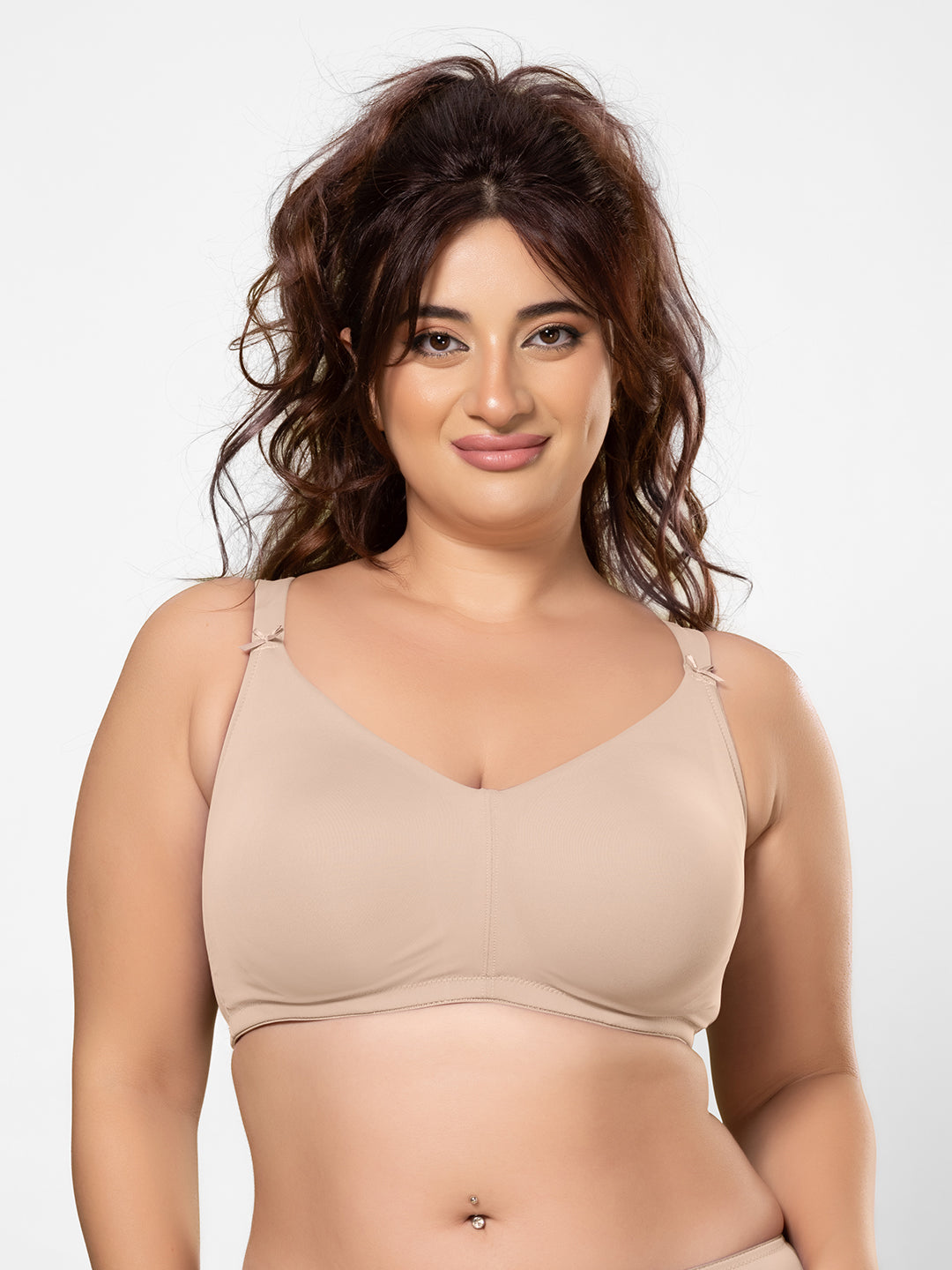 Lightweight Non-Padded Wirefree Full Coverage Minimizer Bra with Cushioned Straps and U-Back – DB 021