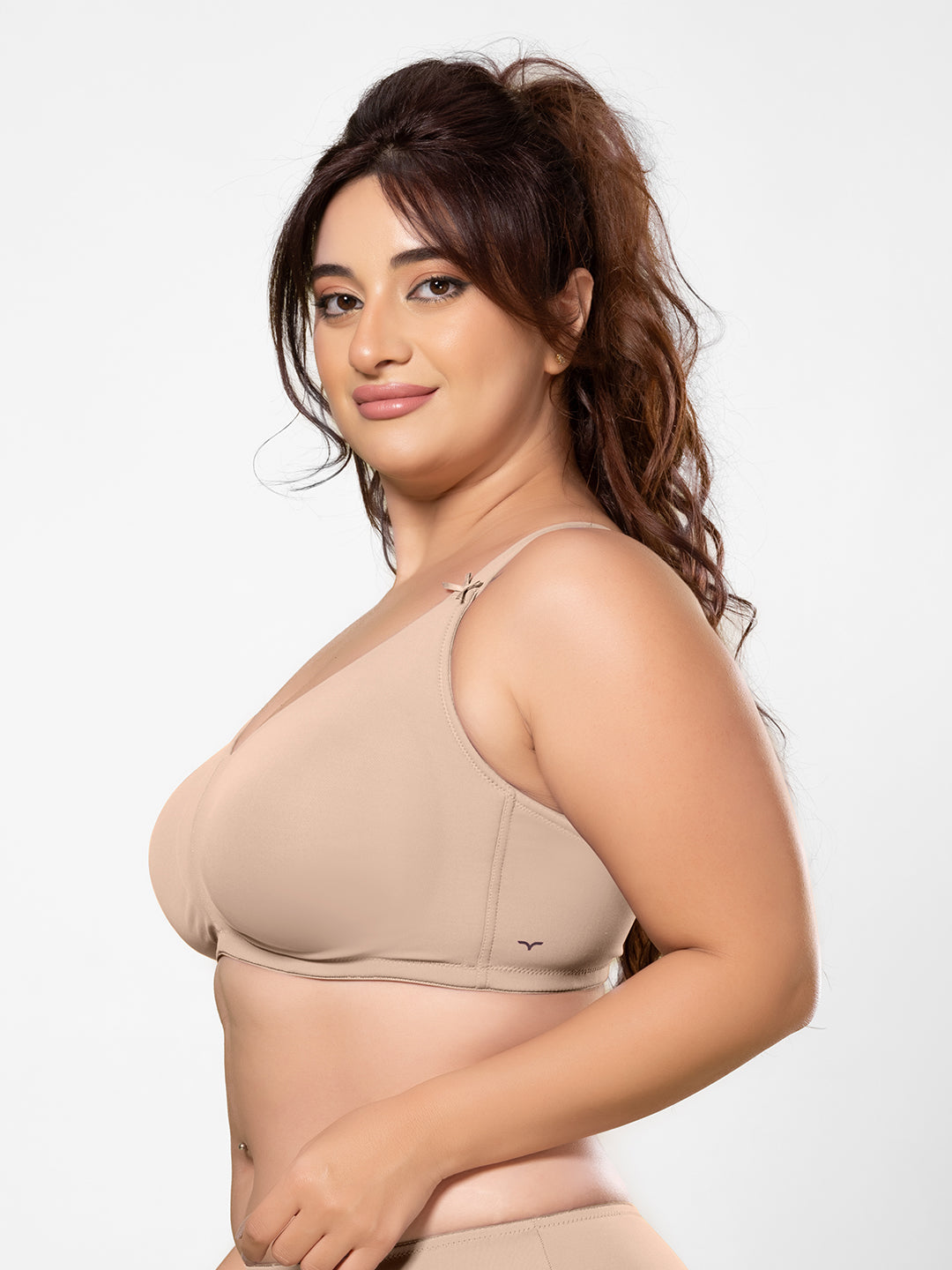 Lightweight Non-Padded Wirefree Full Coverage Minimizer Bra with Cushioned Straps and U-Back – DB 021