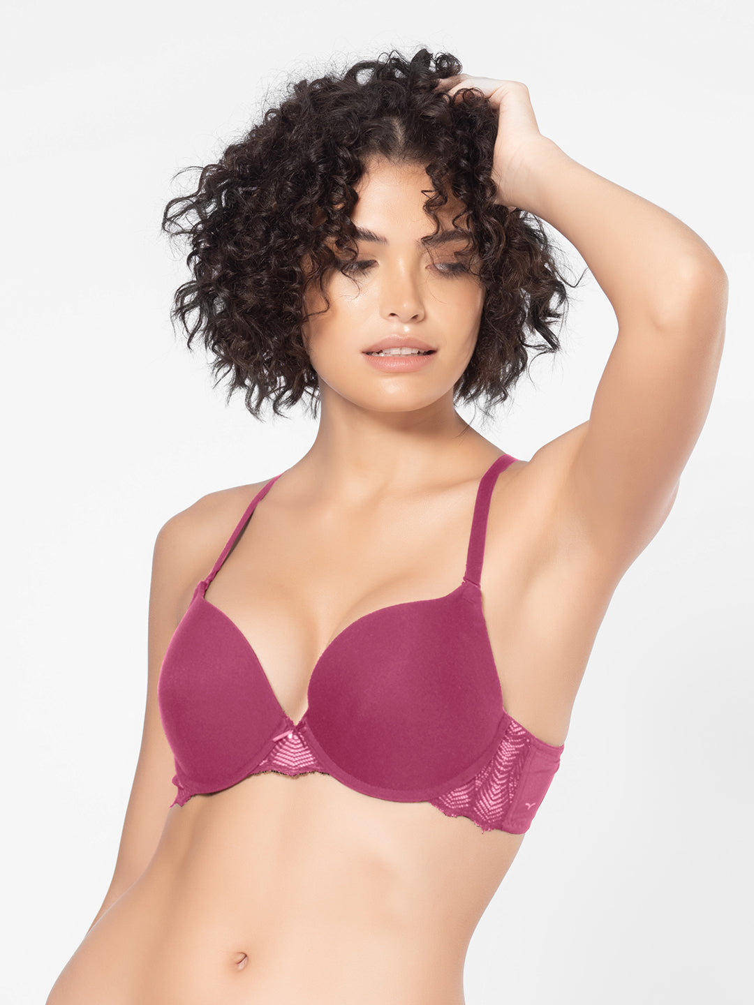 Lightweight Push-Up Wired Low Coverage Tencel Modal Bra with Detachable Straps and U-Back – DB 027