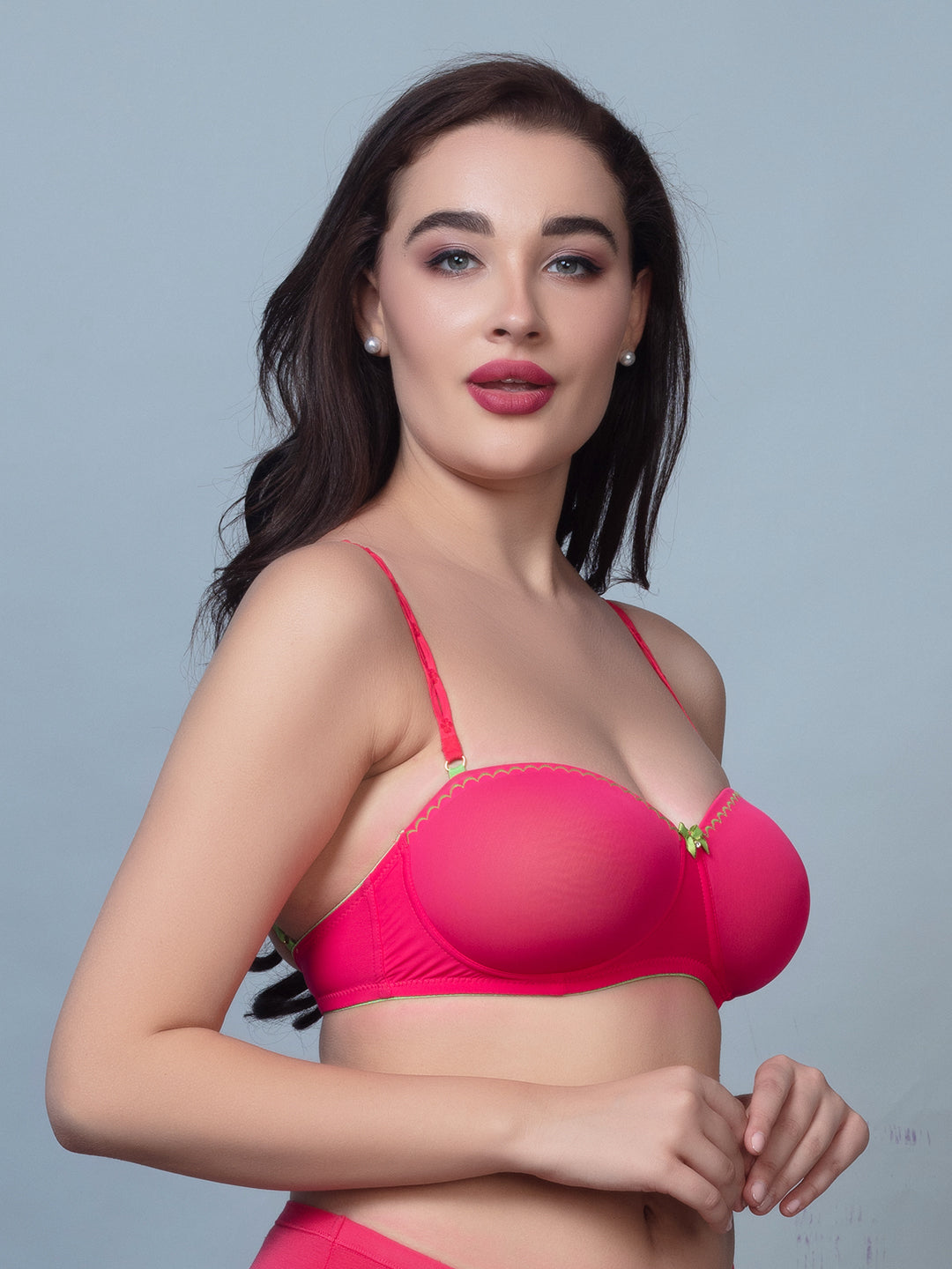 Padded Nylon Medium Coverage Fashion Bra | DB 530
