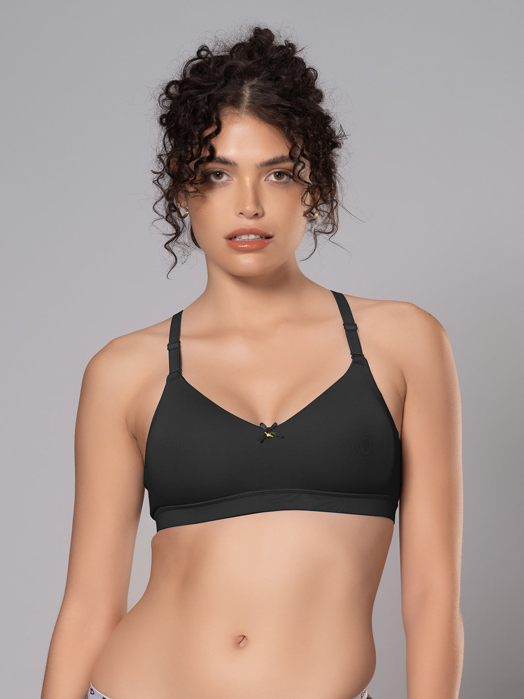 Cotton Padded Full Coverage Bra with Detachable Straps | DB 544