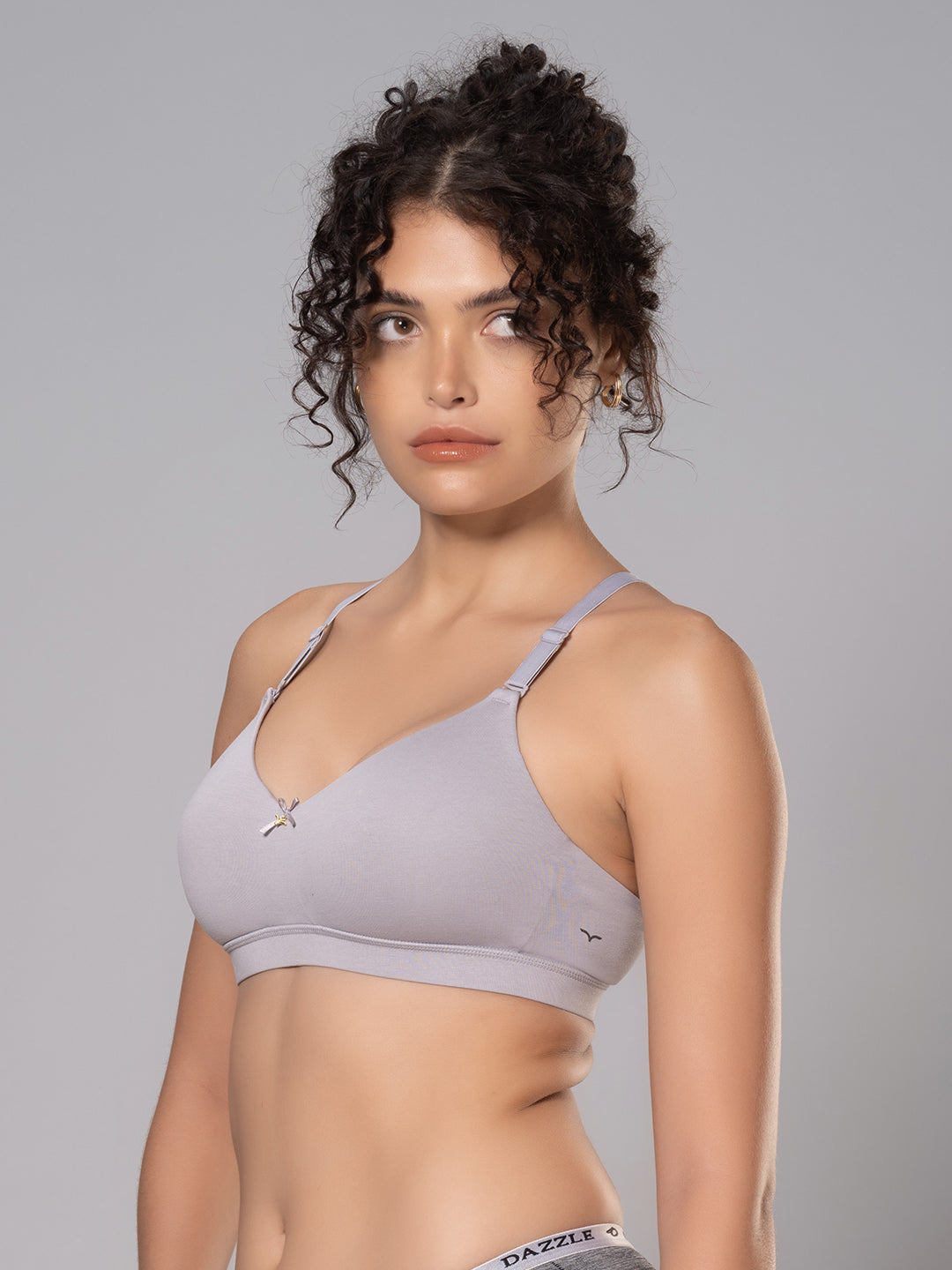 Cotton Padded Full Coverage Bra with Detachable Straps | DB 544