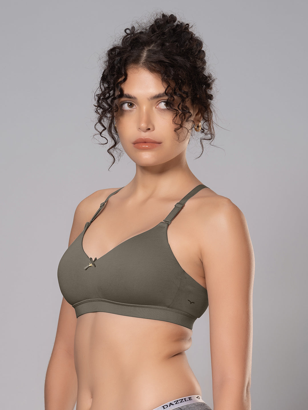 Cotton Padded Full Coverage Bra with Detachable Straps | DB 544