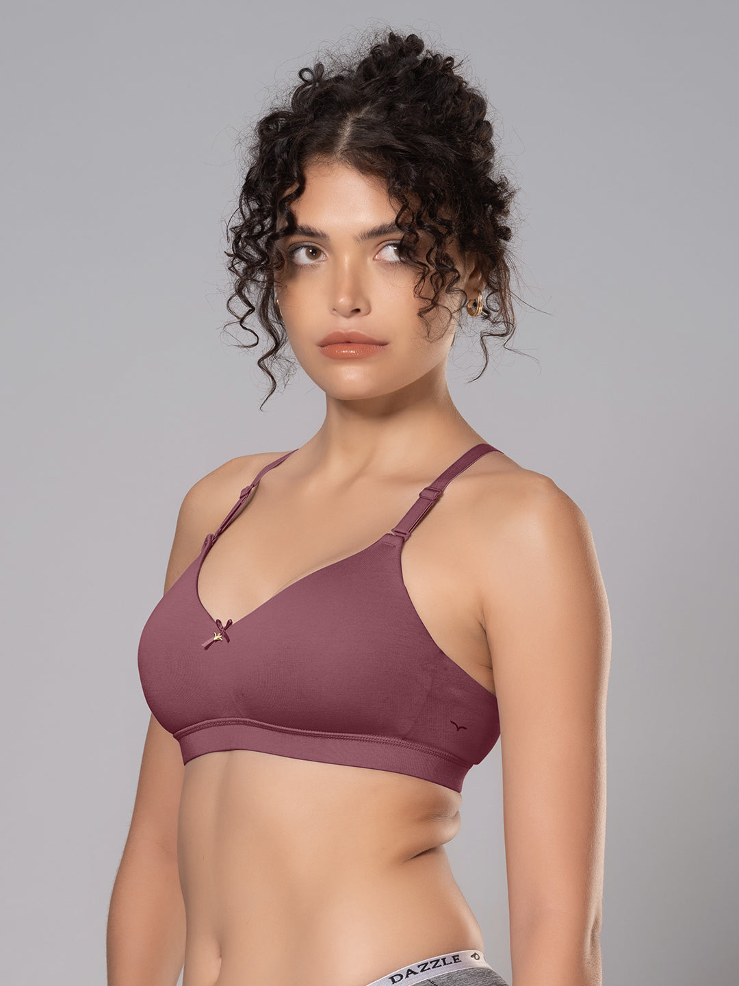 Cotton Padded Full Coverage Bra with Detachable Straps | DB 544