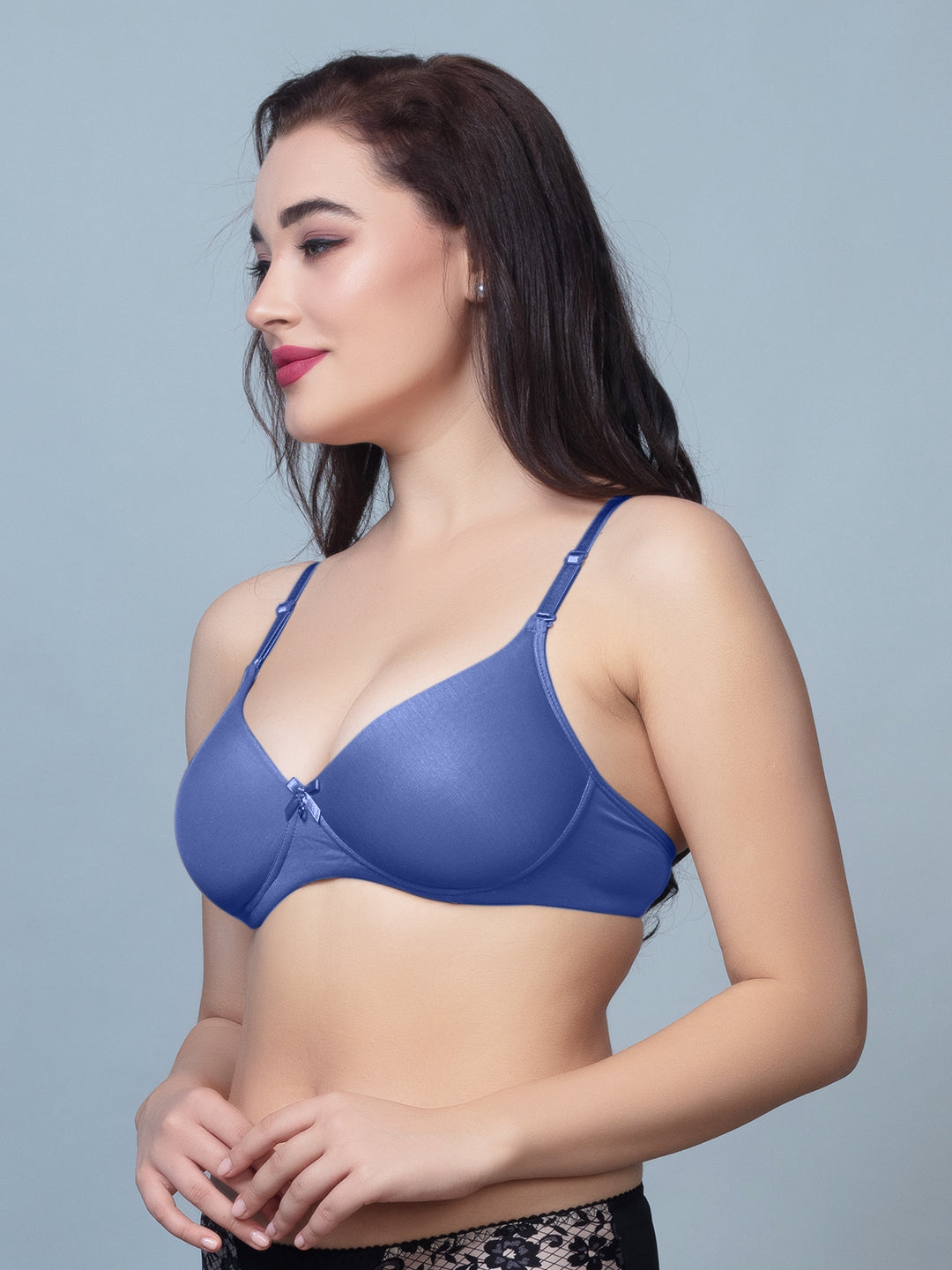 Thick Padded T Shirt Bra with Detachable Straps - DB 512