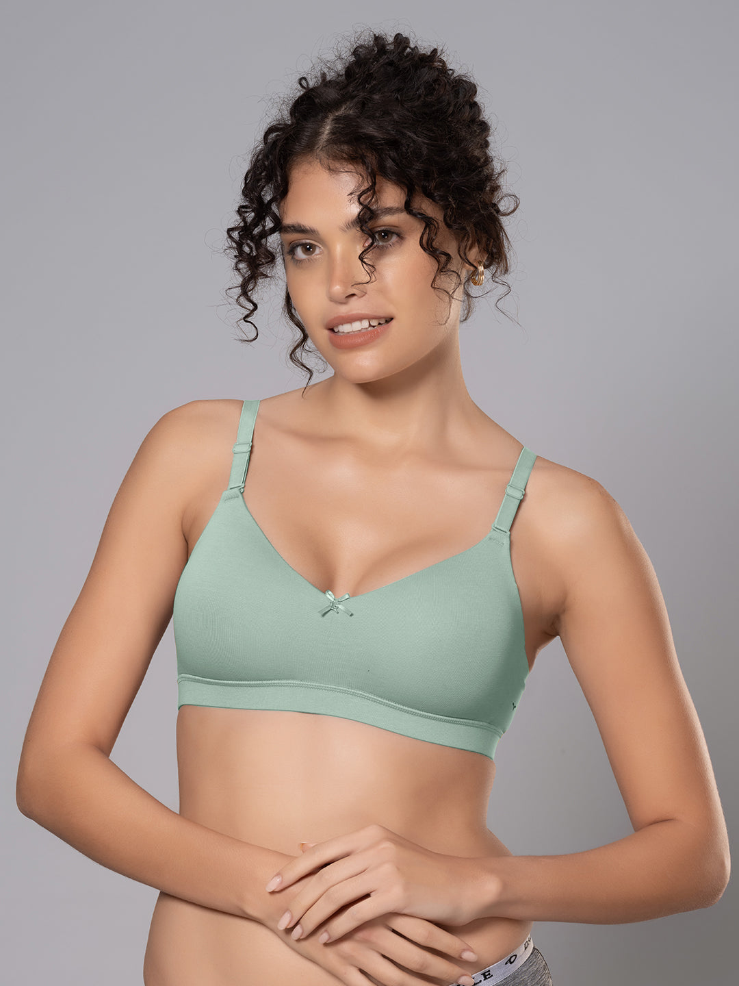 Cotton Padded Full Coverage Bra with Detachable Straps | DB 544