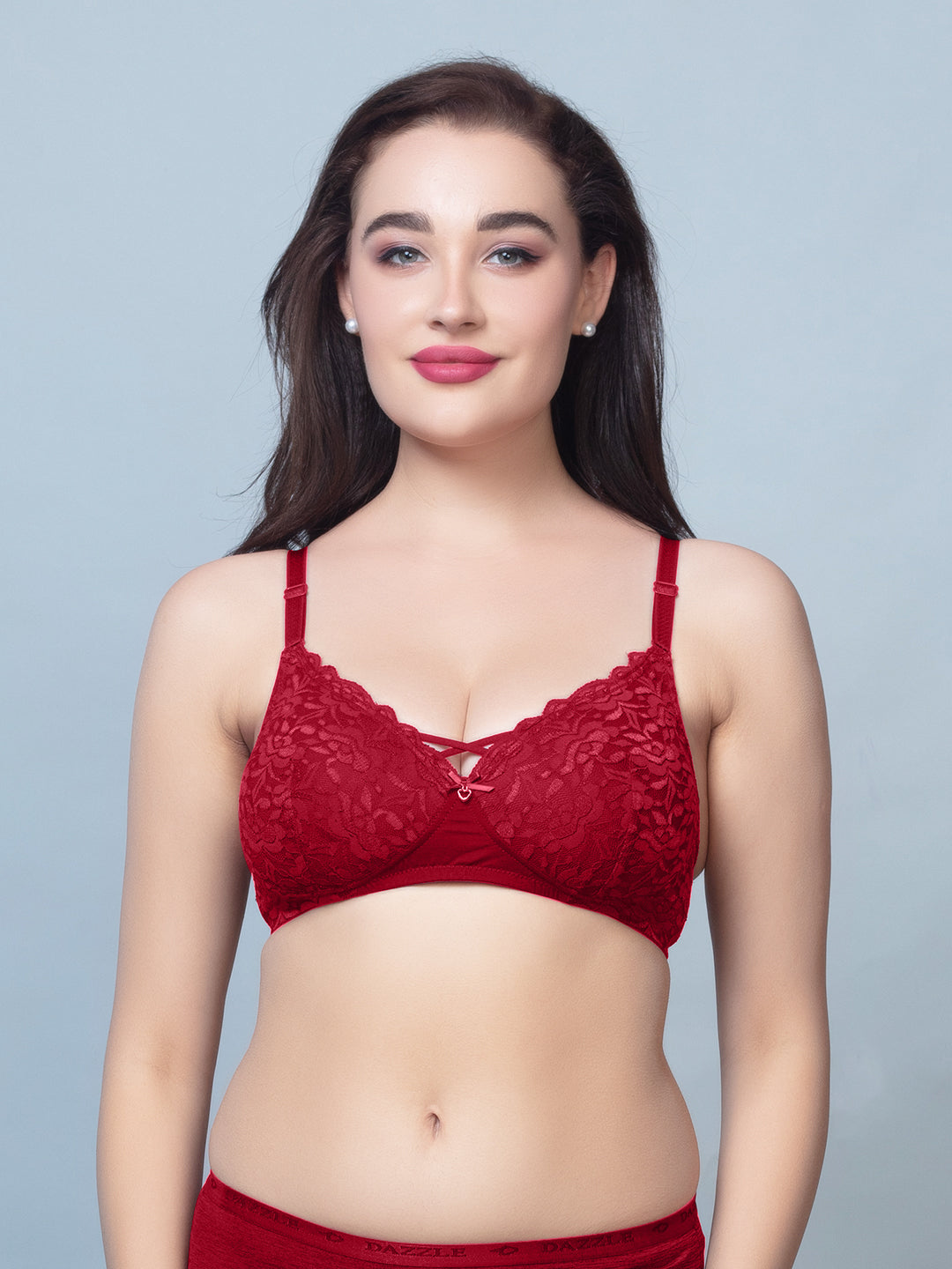Medium Coverage Padded Nylon Lace Fashion Bra | DB 576