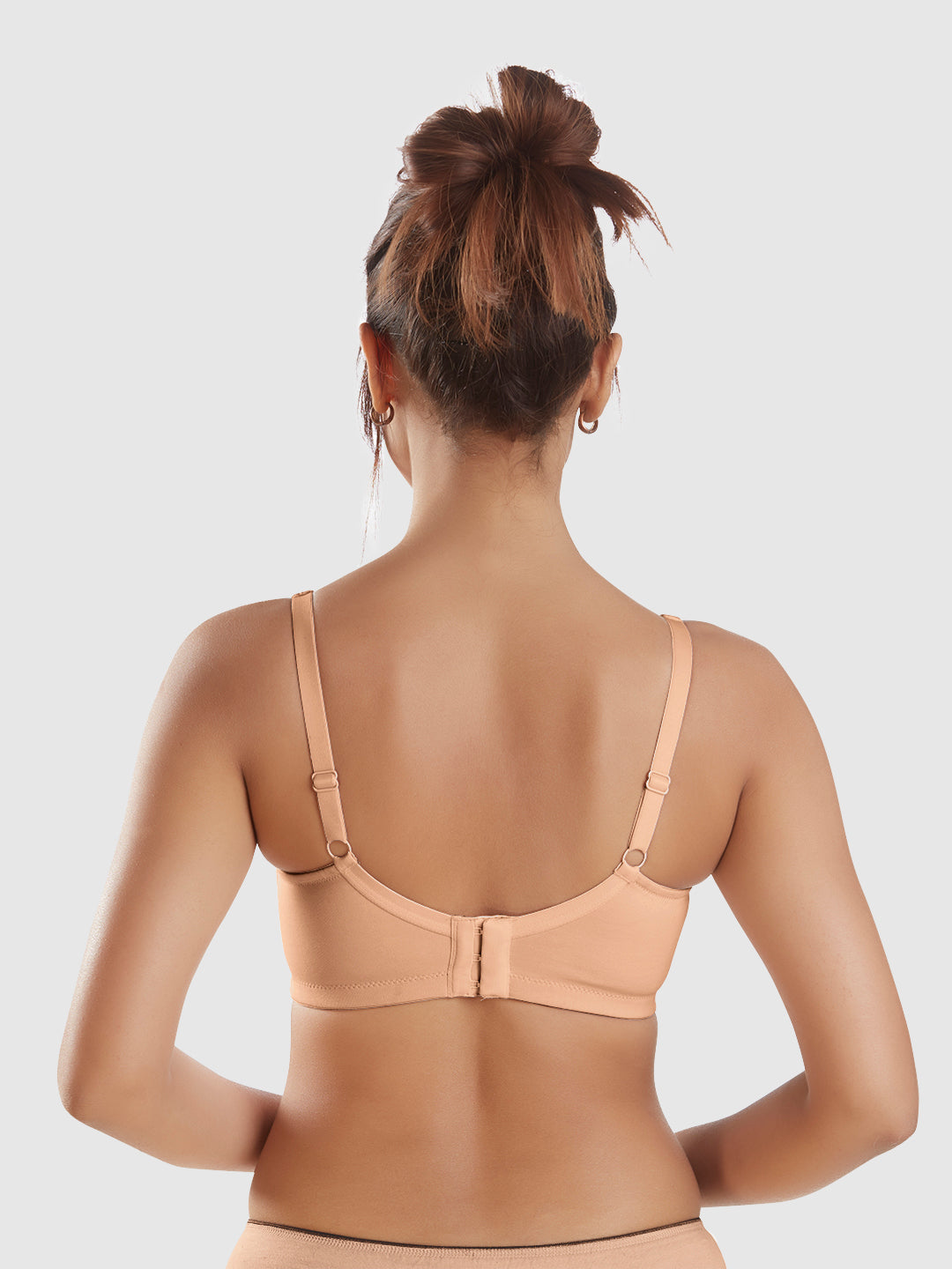 Full-Coverage-Non-Padded-Supima-Cotton-Moulded-Bra-DB-363-Nude-Back