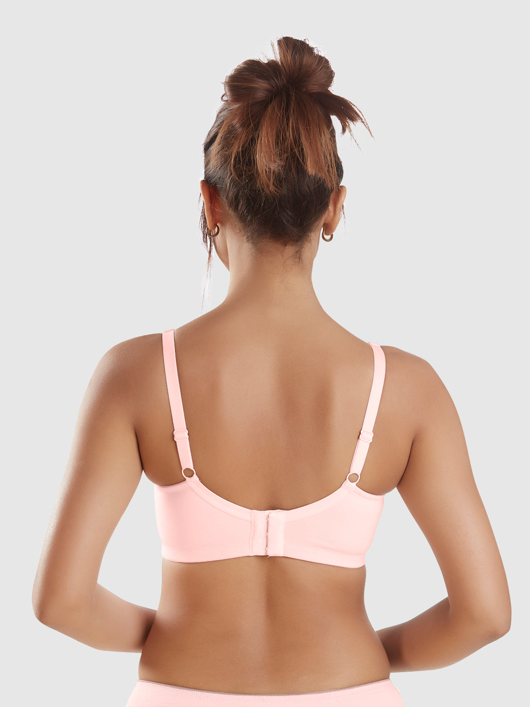 Full-Coverage-Non-Padded-Supima-Cotton-Moulded-Bra-DB-363-Pink-Back