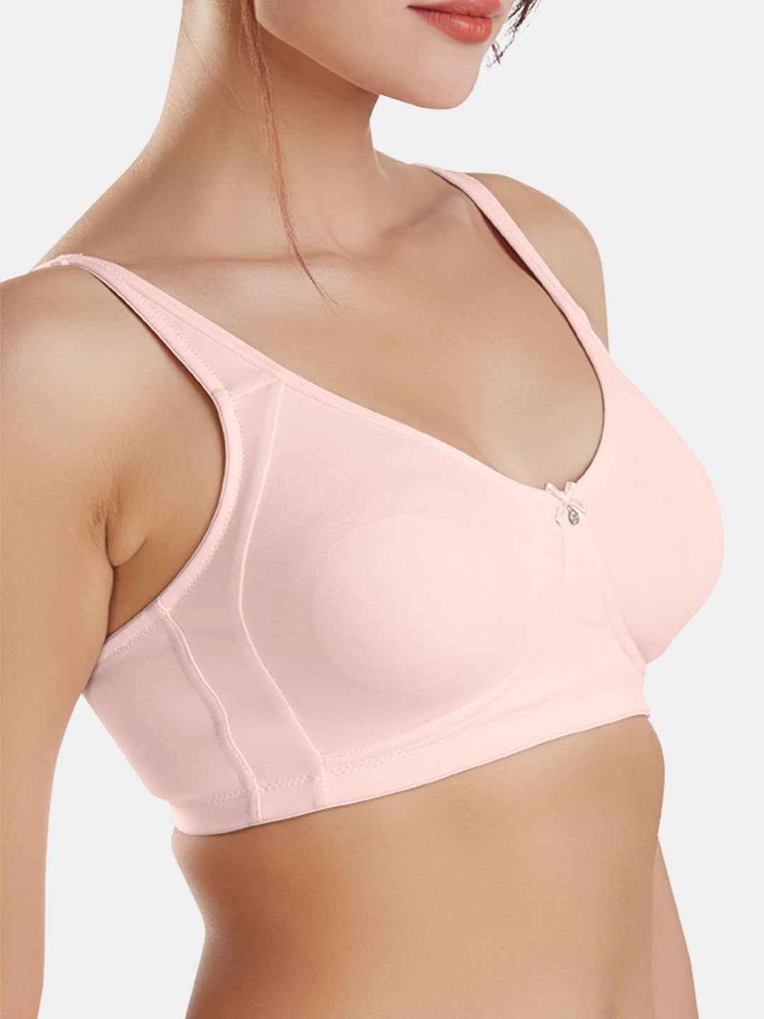 Full-Coverage-Non-Padded-Supima-Cotton-Moulded-Bra-DB-363-Pink-Lifestyle