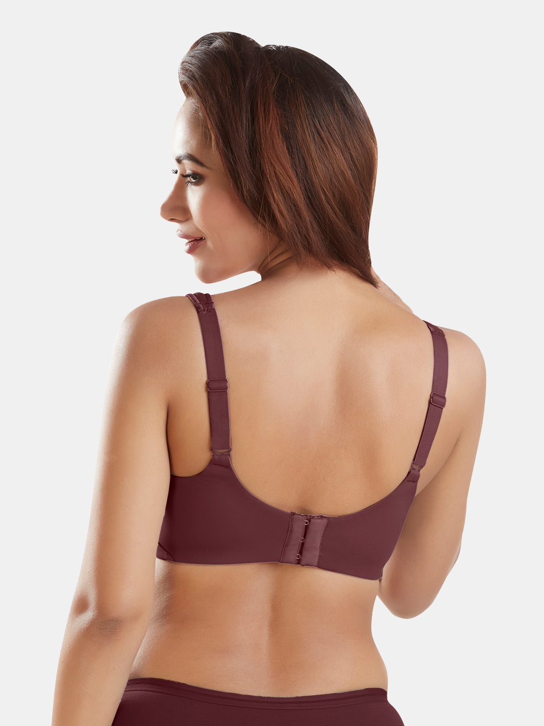 Full-Coverage-Padded-Everyday-T-Shirt-Bra-DB-362-Wine-Back