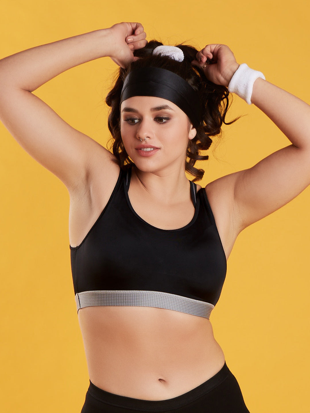 Full-Coverage-Slip-On-High-Impact-Sports-Bra-DB-002-Grey-Lifestyle