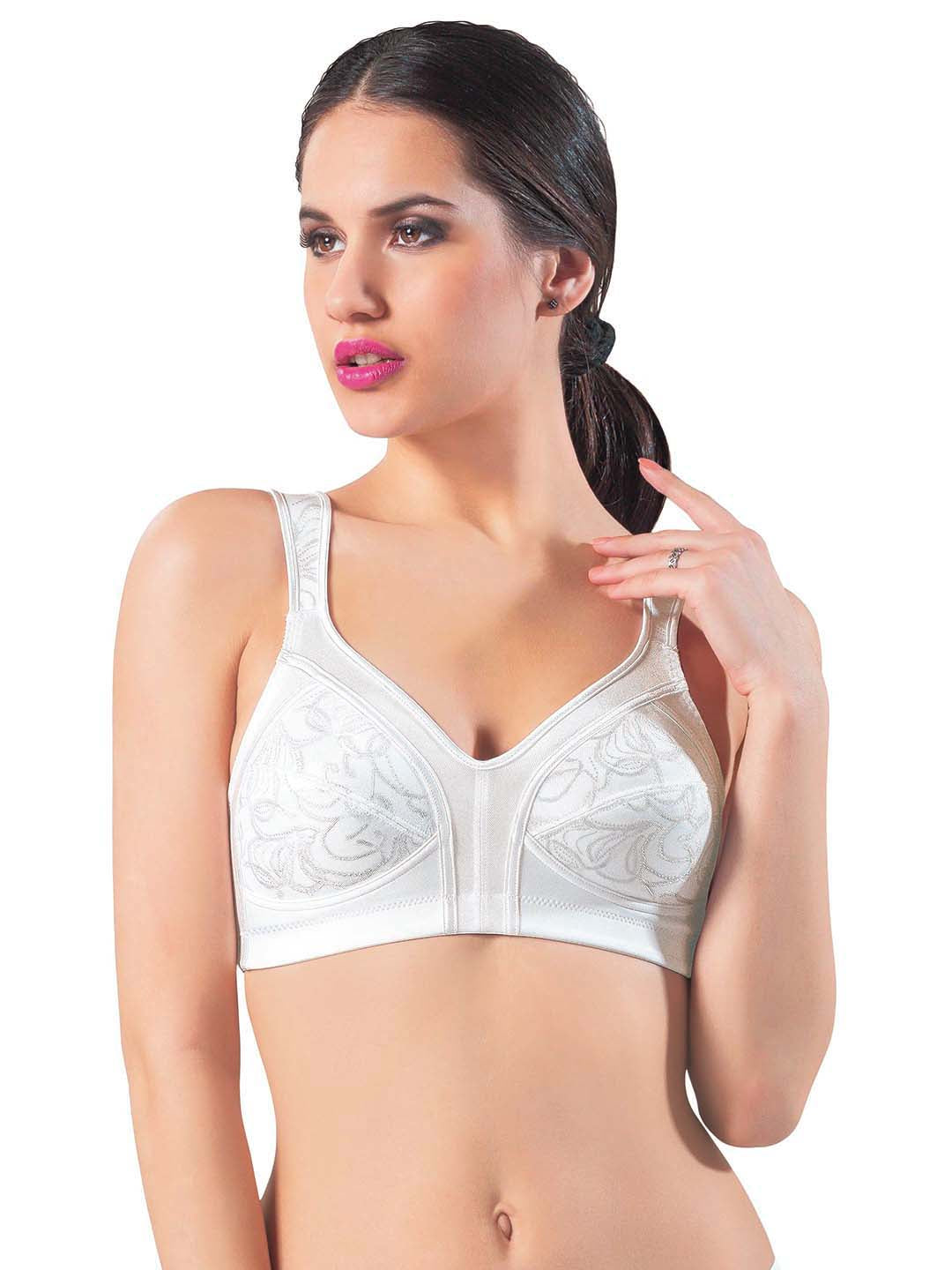 Full Coverage Seamed Cup Non Padded Fashion Bra | 61827