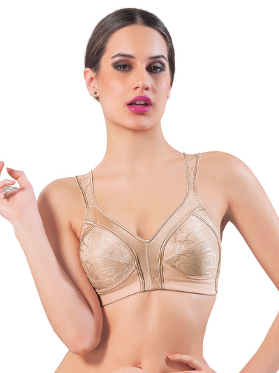 Full Coverage Seamed Cup Non Padded Fashion Bra | 61827