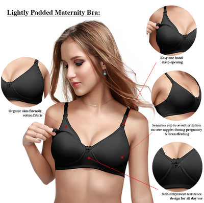Medium Coverage Padded Polyester Maternity Bra | DB 570