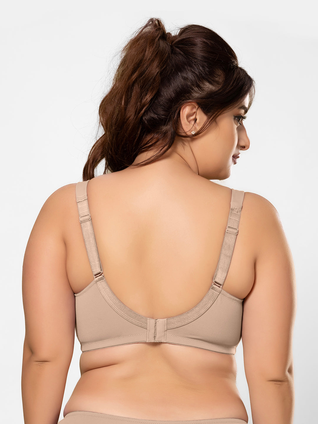 Lightweight Non-Padded Wirefree Full Coverage Minimizer Bra with Cushioned Straps and U-Back – DB 021