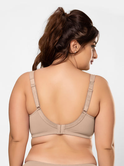 Lightweight Non-Padded Wirefree Full Coverage Minimizer Bra with Cushioned Straps and U-Back – DB 021