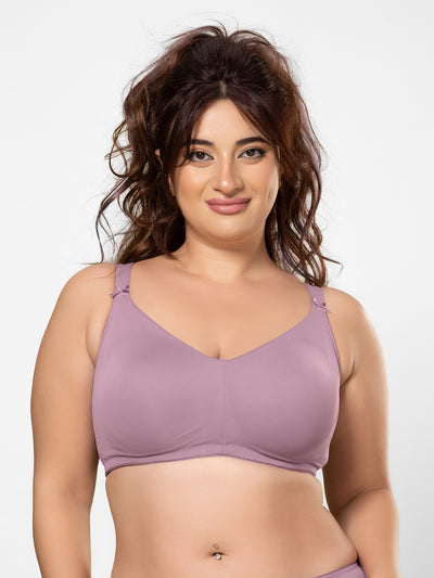 Lightweight Non-Padded Wirefree Full Coverage Minimizer Bra with Cushioned Straps and U-Back – DB 021
