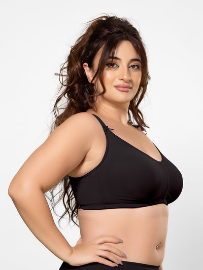 Lightweight Non-Padded Wirefree Full Coverage Minimizer Bra with Cushioned Straps and U-Back – DB 021