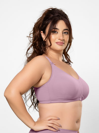 Lightweight Non-Padded Wirefree Full Coverage Minimizer Bra with Cushioned Straps and U-Back – DB 021
