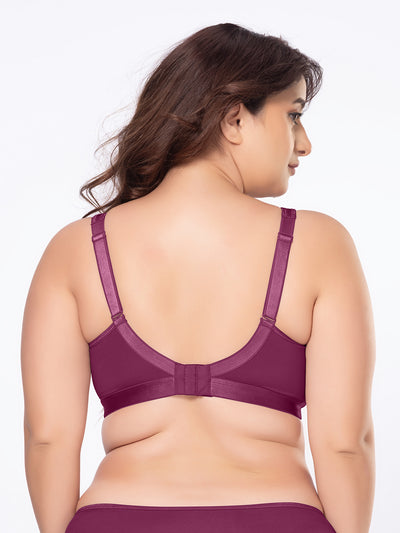 Moulded Wirefree Full Coverage Lace Jacquard Macro Spacer Bra with Wide Shoulder Straps and U-Back – DB 025