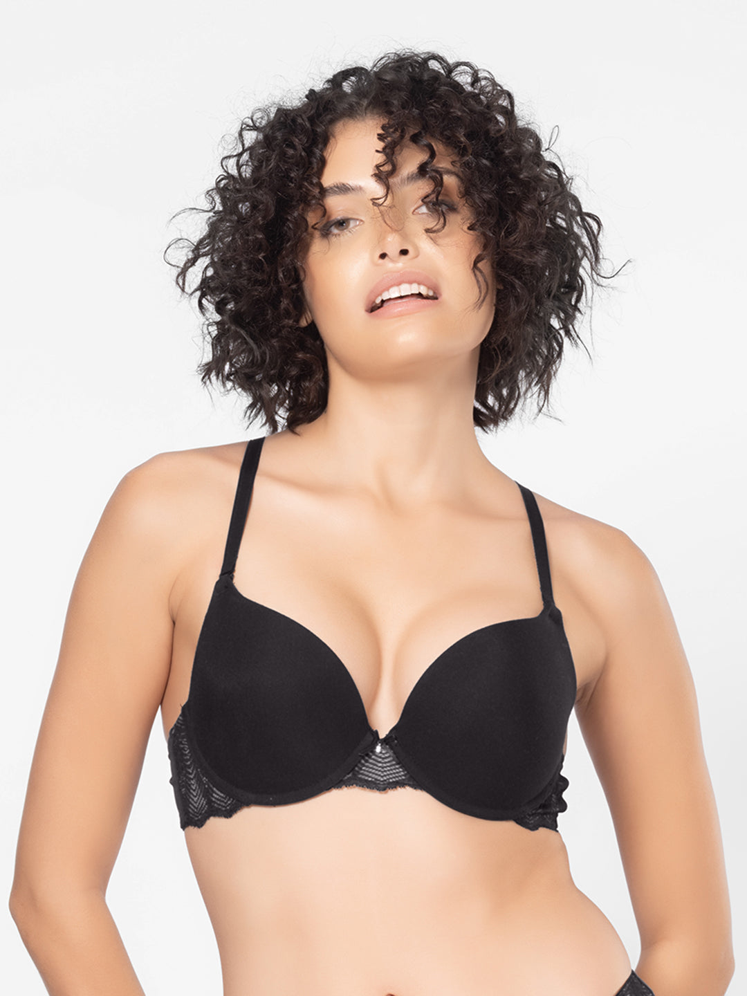 Lightweight Push-Up Wired Low Coverage Tencel Modal Bra with Detachable Straps and U-Back – DB 027
