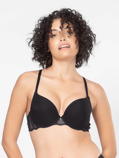 Lightweight Push-Up Wired Low Coverage Tencel Modal Bra with Detachable Straps and U-Back – DB 027