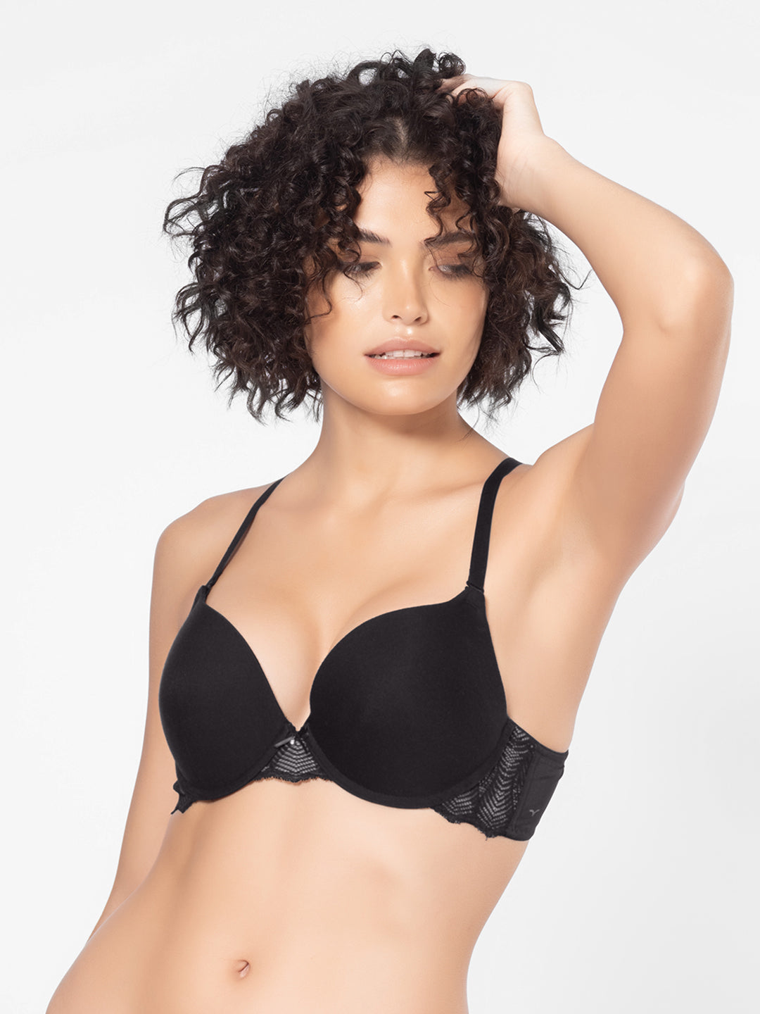 Lightweight Push-Up Wired Low Coverage Tencel Modal Bra with Detachable Straps and U-Back – DB 027