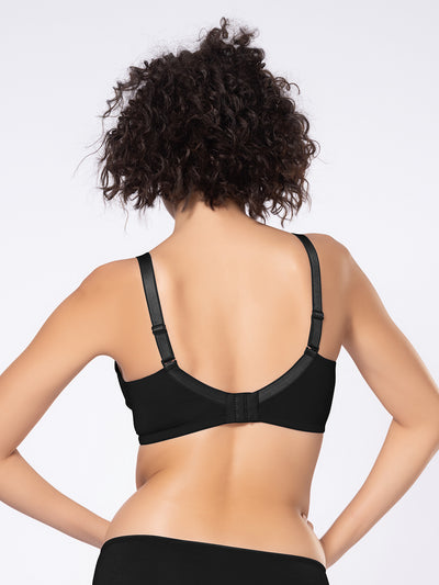 Padded Wirefree Medium Coverage Polyamide Spandex Bra with Shiny Adjustable Straps and U-Back – DB 031