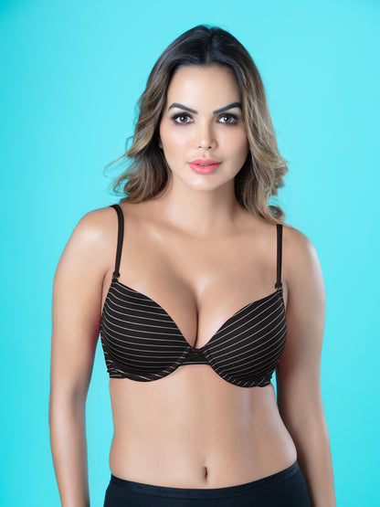 Padded Low Coverage Wired Plunge Bra | DB 332