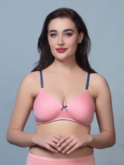 Medium Coverage Padded Nylon Lace Fashion Bra | DB 576
