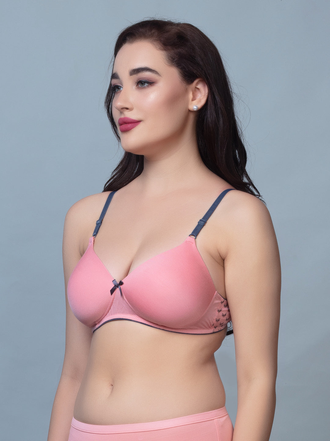 Medium Coverage Padded Nylon Lace Fashion Bra | DB 576