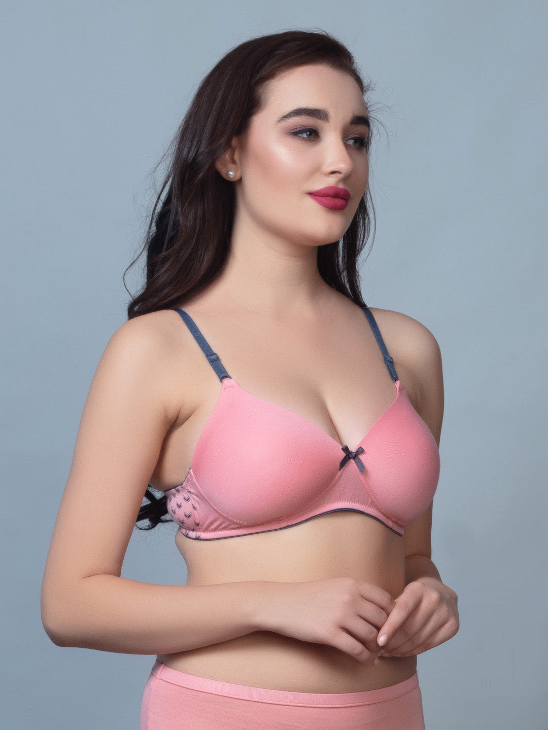 Medium Coverage Padded Nylon Lace Fashion Bra | DB 576