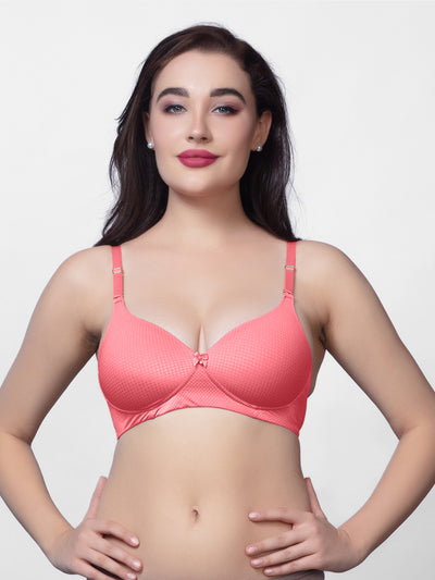 Non Wired Medium Coverage Padded T Shirt Bra | DB 520