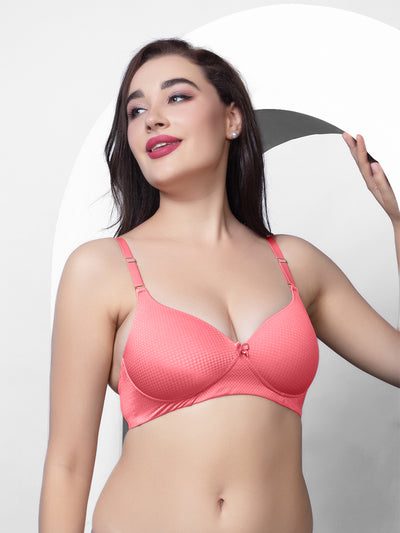 Non Wired Medium Coverage Padded T Shirt Bra | DB 520