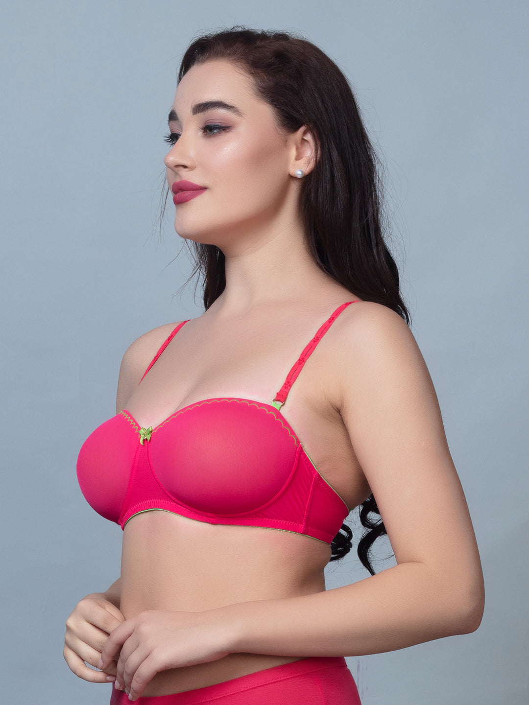 Padded Nylon Medium Coverage Fashion Bra | DB 530