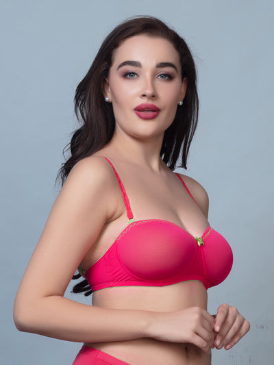 Padded Nylon Medium Coverage Fashion Bra | DB 530