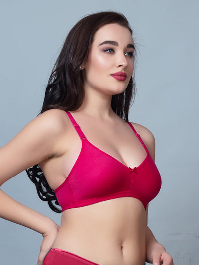 Cotton Non Padded Bra with Detachable Straps | DB 541