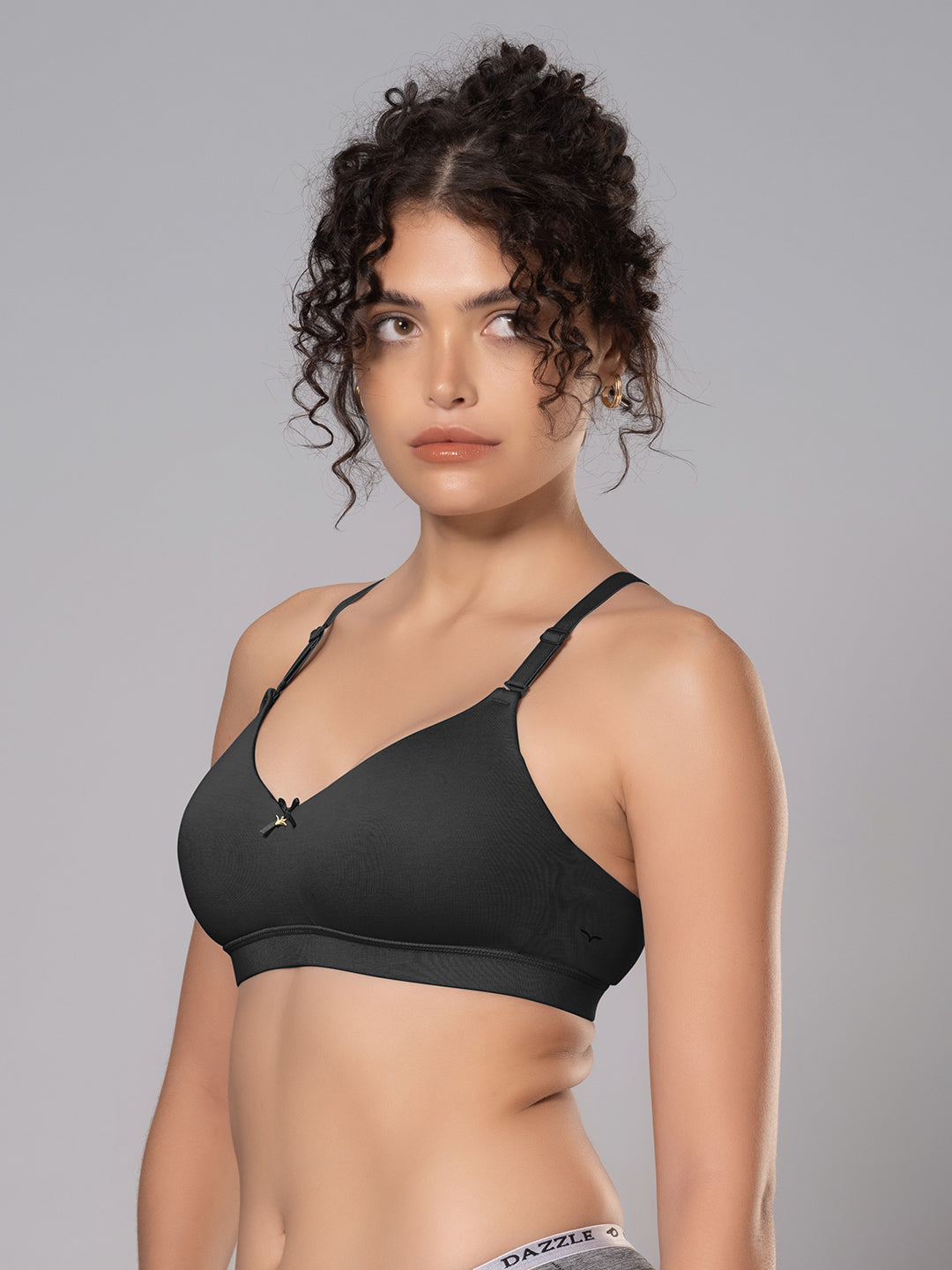 Cotton Padded Full Coverage Bra with Detachable Straps | DB 544
