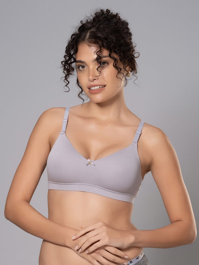 Cotton Padded Full Coverage Bra with Detachable Straps | DB 544
