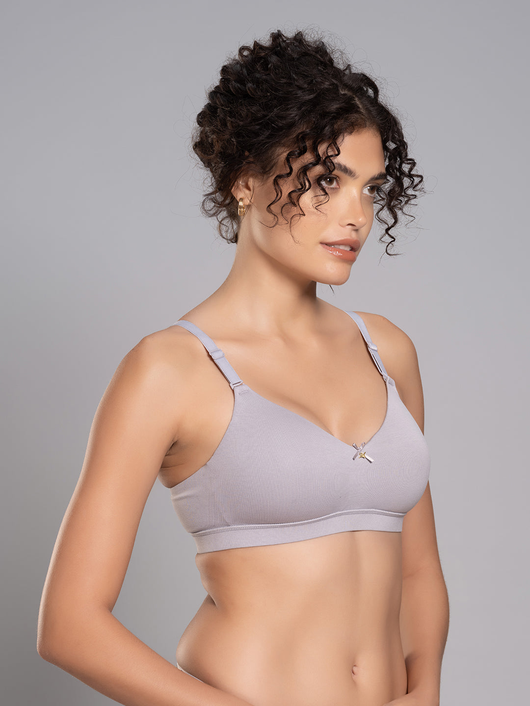 Cotton Padded Full Coverage Bra with Detachable Straps | DB 544
