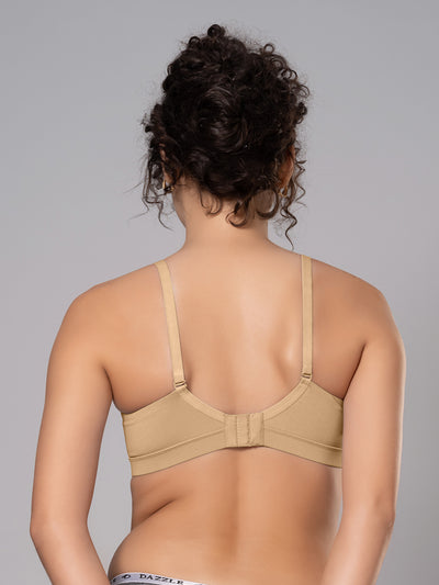 Cotton Padded Full Coverage Bra with Detachable Straps | DB 544