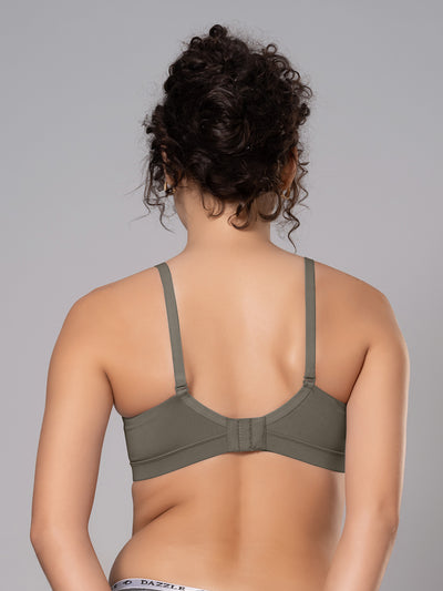 Cotton Padded Full Coverage Bra with Detachable Straps | DB 544