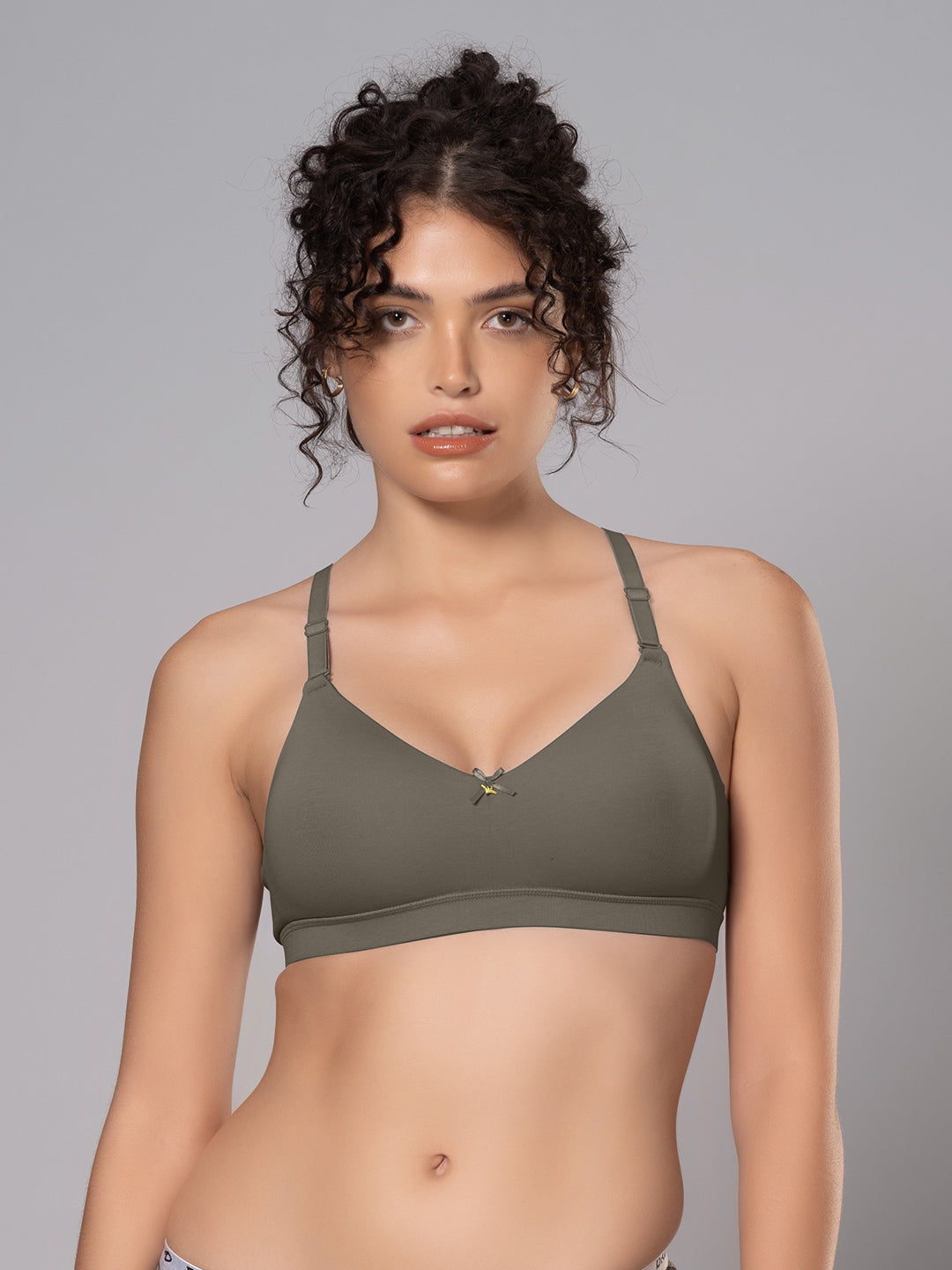 Cotton Padded Full Coverage Bra with Detachable Straps | DB 544