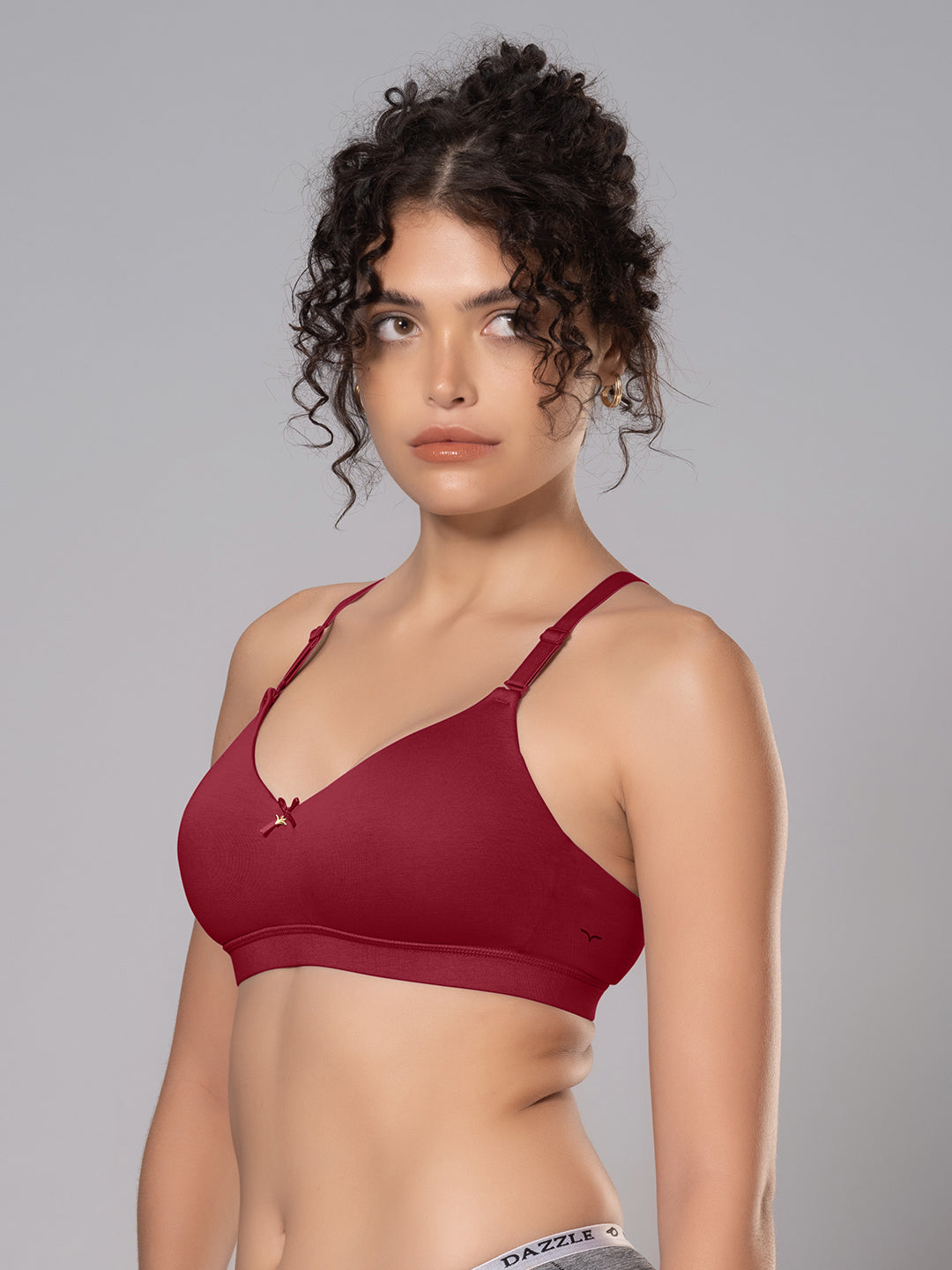 Cotton Padded Full Coverage Bra with Detachable Straps | DB 544