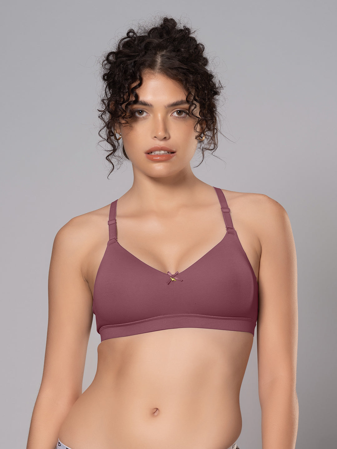 Cotton Padded Full Coverage Bra with Detachable Straps | DB 544