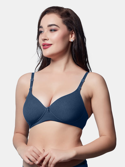 Padded Cotton Non Wired T Shirt Bra | DB 545