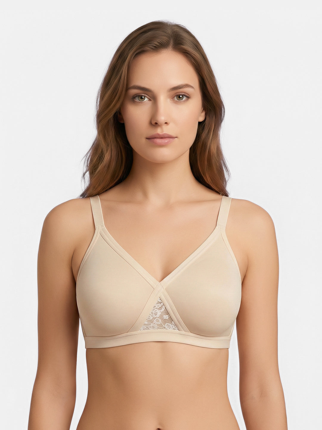 Full Coverage Non Padded Cotton Minimizer Bra | DB 550