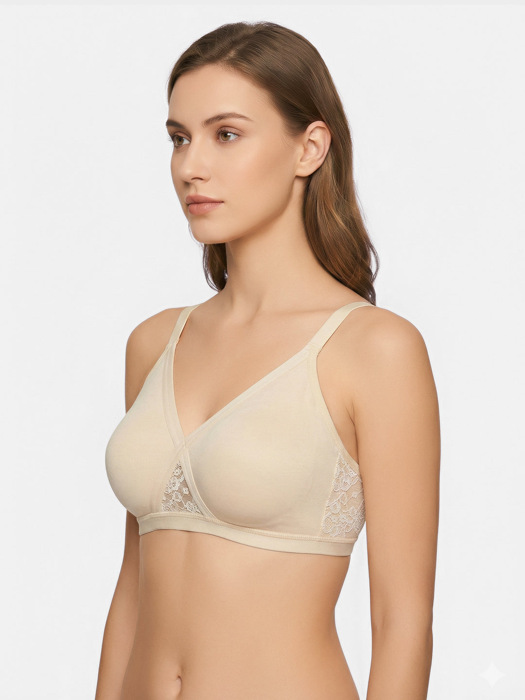 Full Coverage Non Padded Cotton Minimizer Bra | DB 550